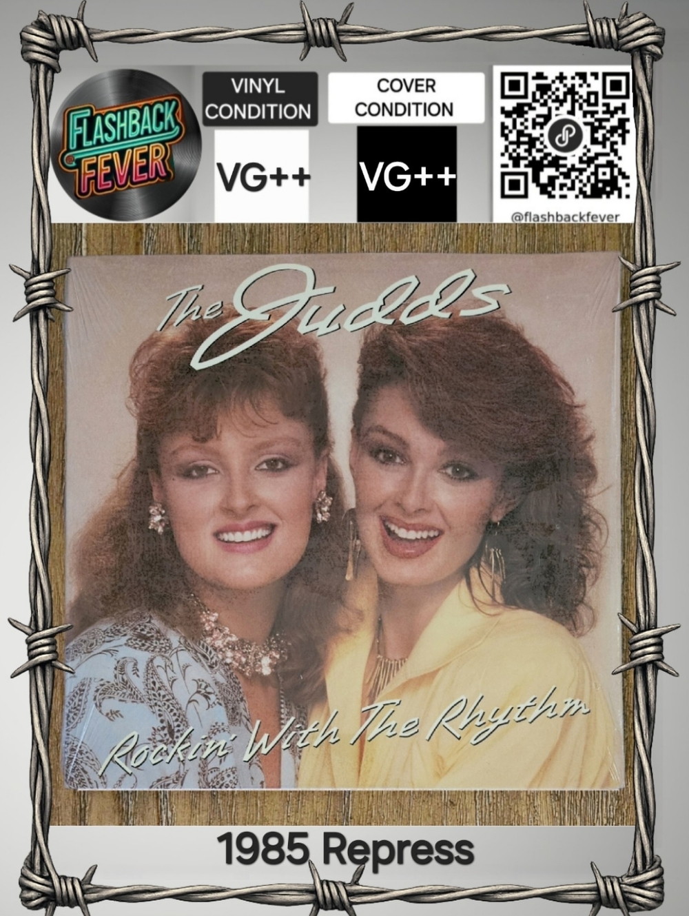 THE JUDDS•Rockin' With The Rhythm•1985 US (#AHL1-7042) Indianapolis, Repress